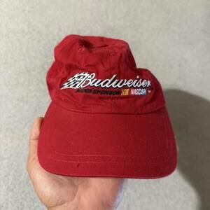 Vintage Budweiser NASCAR Adjustable Hat USA